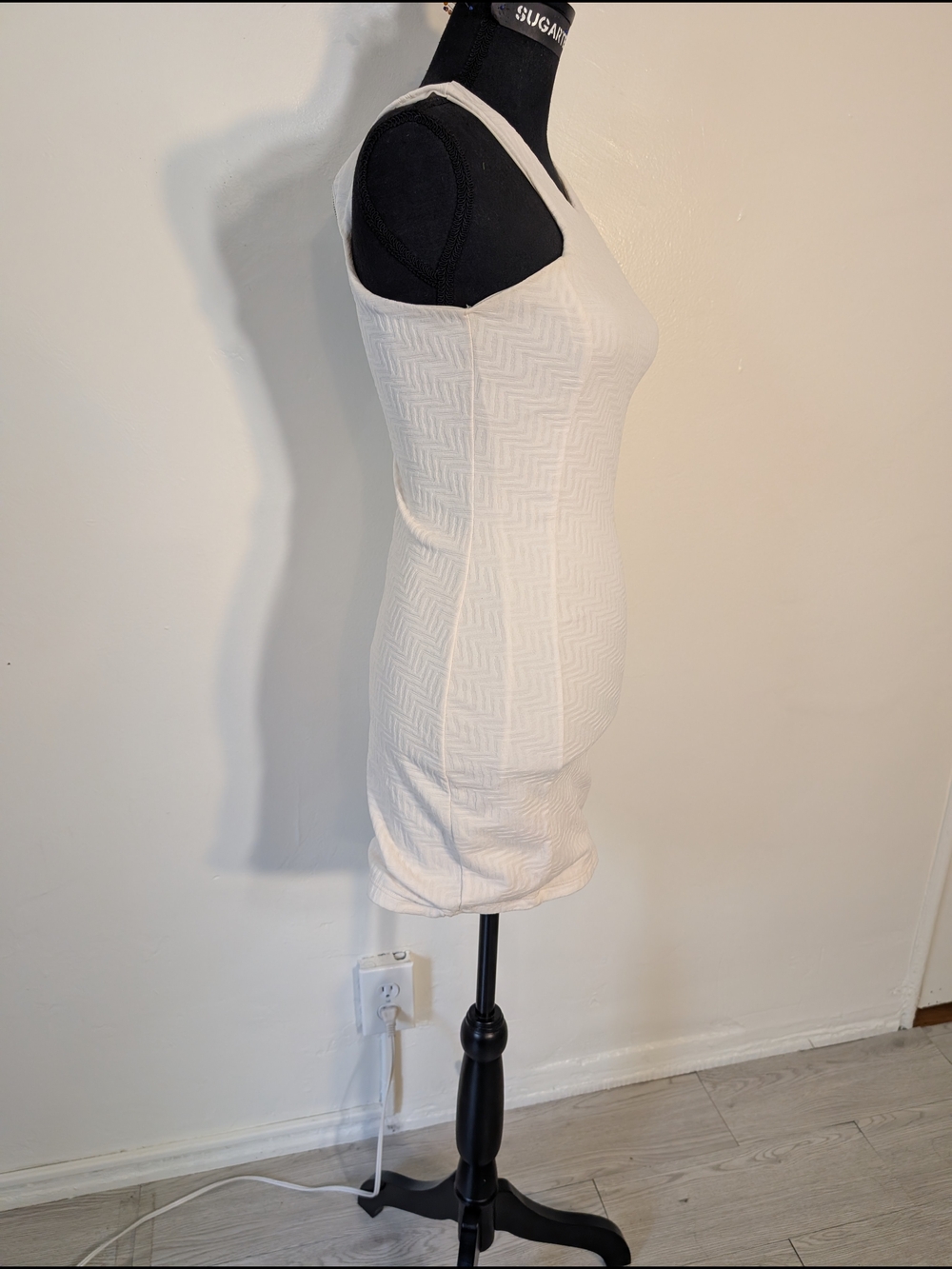 Style Rack Bundle 3/$20 White Textured Bodycon Mini Dress - Picture 8 of 10